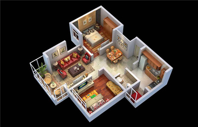 惊现15张3D立体装修案例全景图 设计师太厉害了!